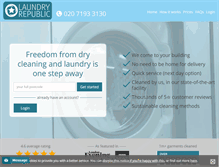 Tablet Screenshot of laundryrepublic.com